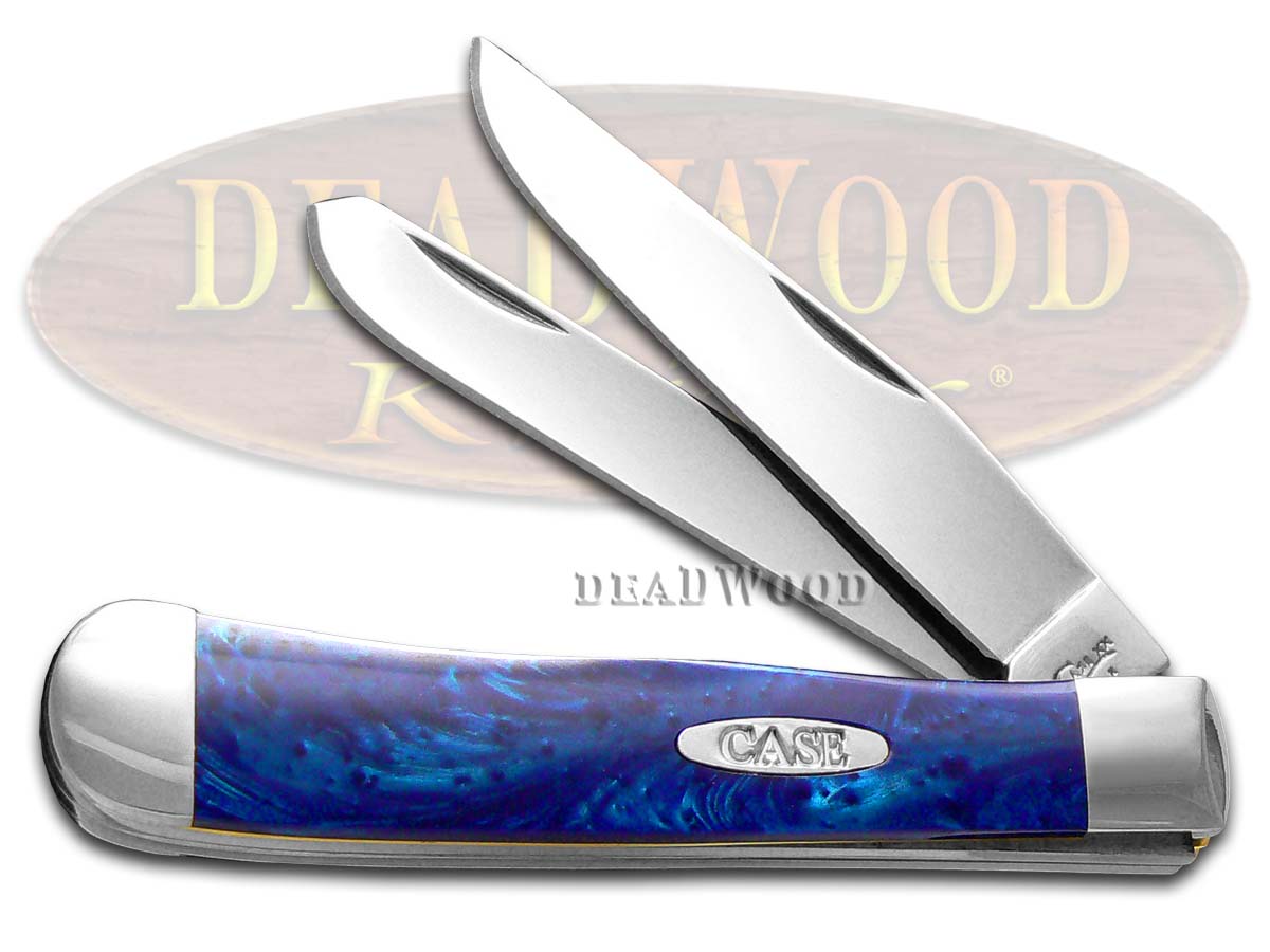 Case XX Blue Silk Corelon Trapper Stainless Pocket Knife