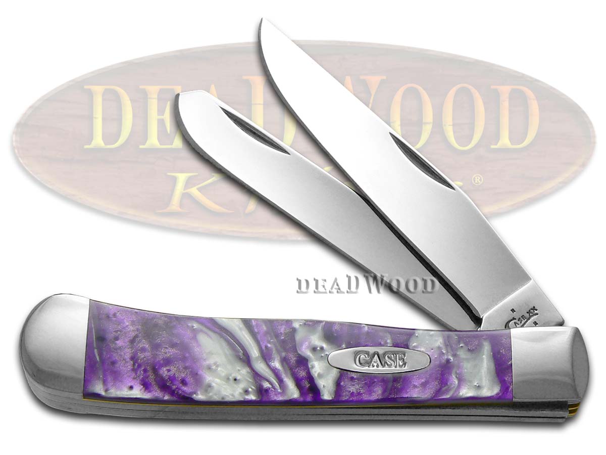 Case XX Purple Luster Corelon Trapper Stainless Pocket Knife