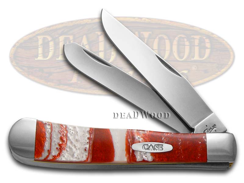Case XX Smooth Red Luster Corelon Trapper Stainless Pocket Knife