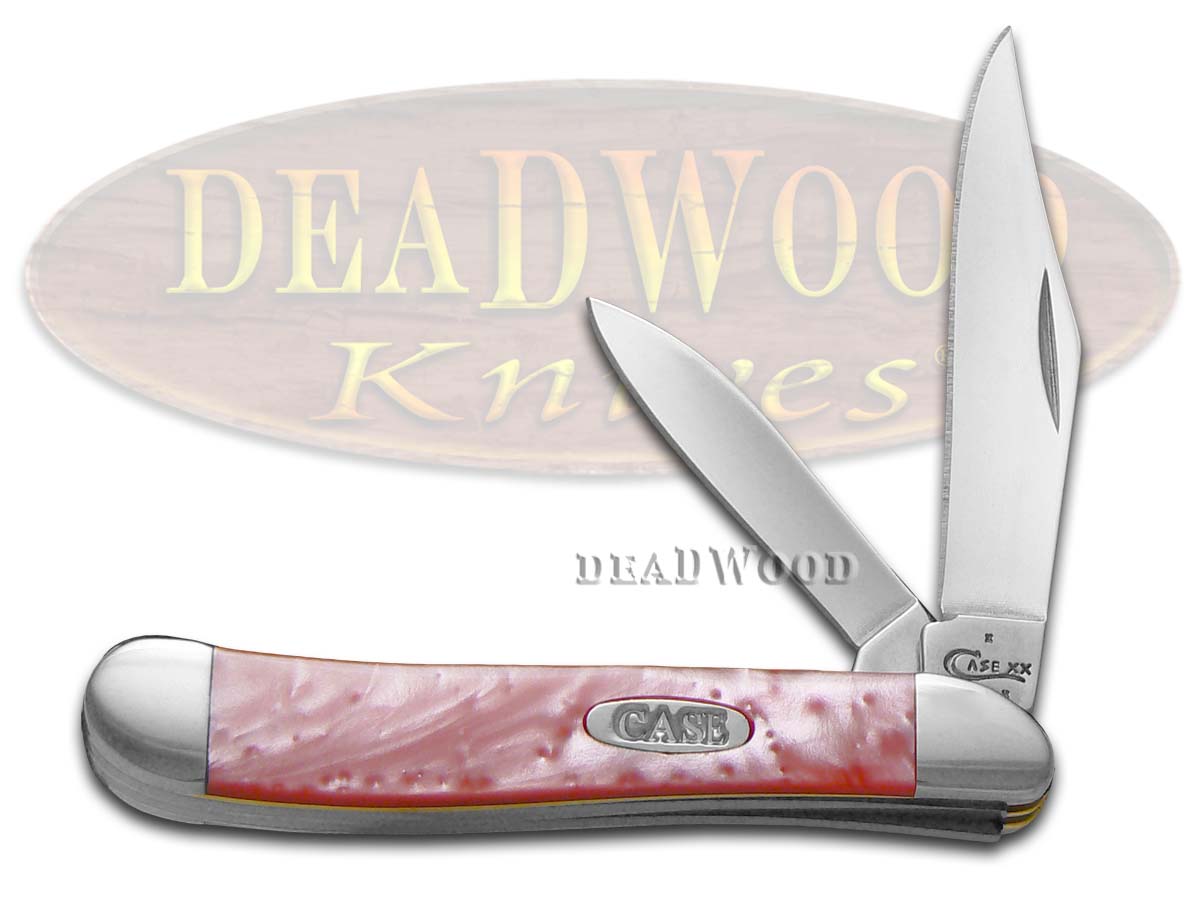 Case xx Pink Pearl Corelon Peanut Stainless Pocket Knife Knives