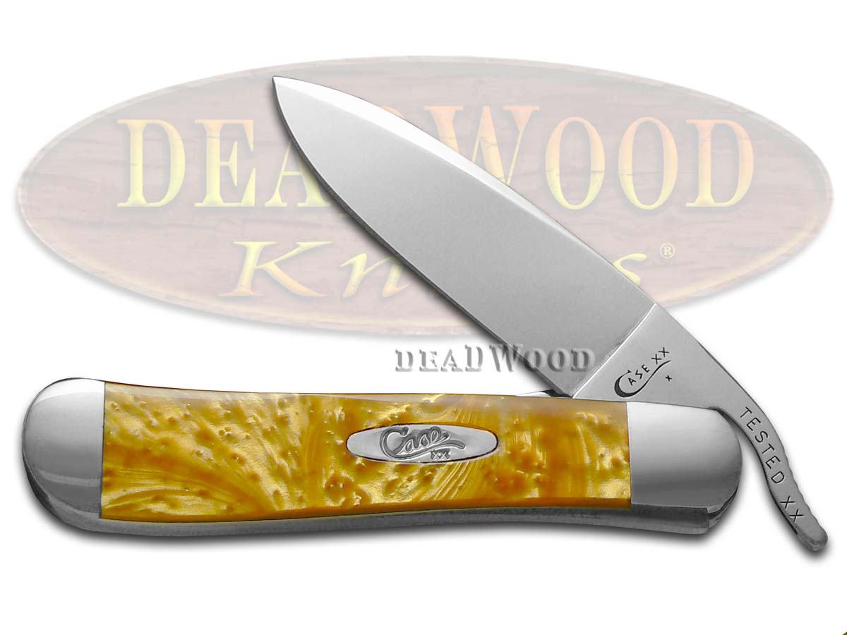 Case XX Antique Gold Corelon Russlock Stainless Pocket Knife