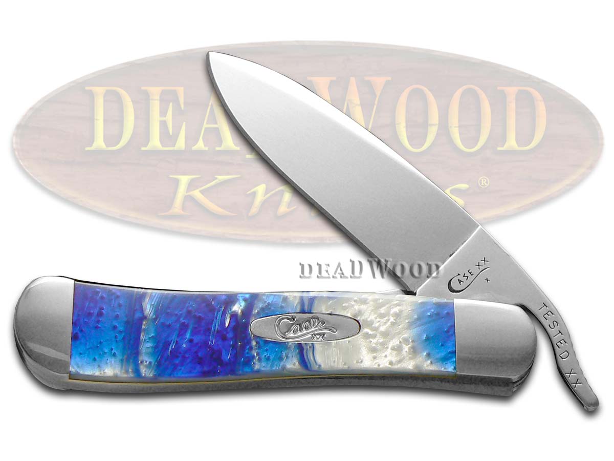 Case XX Blue Luster Corelon Russlock Stainless Pocket Knife