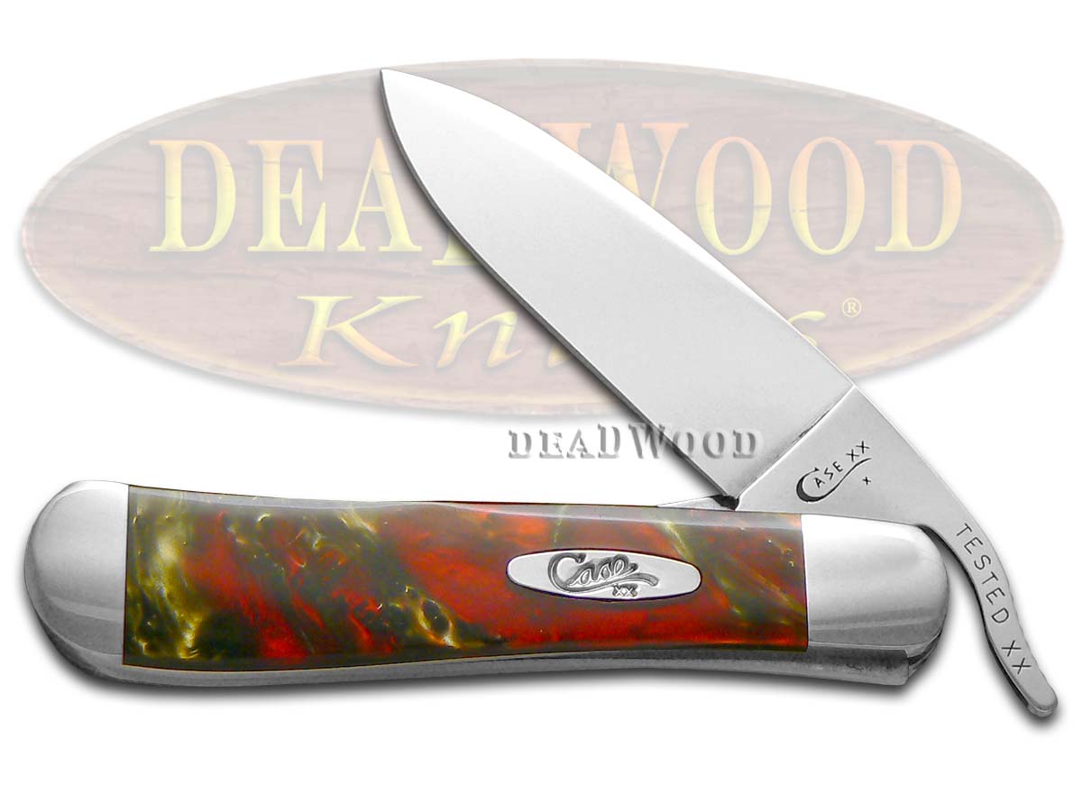 Case xx Fire Mist Green Corelon Russlock Stainless Pocket Knife Knives