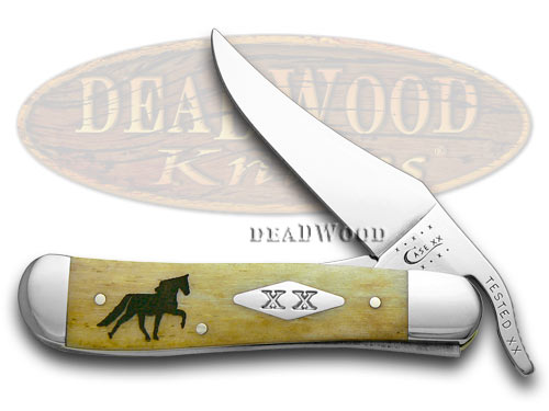 Case xx Tennessee Walking Horse Antique Bone Russlock 1/500 Pocket Knife Knives