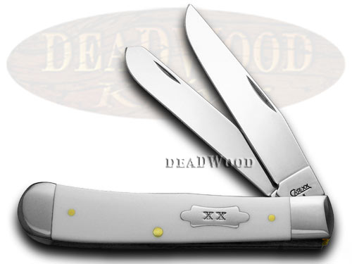 Case XX White Delrin 1/300 SFO Trapper Pocket Knife