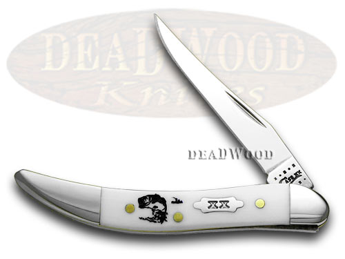 Case xx White Delrin Bass Fever Toothpick 1/500 Pocket Knife Knives