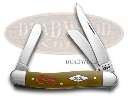 Case xx Smooth Antique Bone Case Logo 1/500 Stockman Pocket Knife Knives