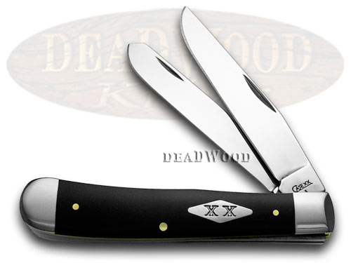 Case xx Black Delrin 1/300 SFO Trapper Pocket Knife Knives