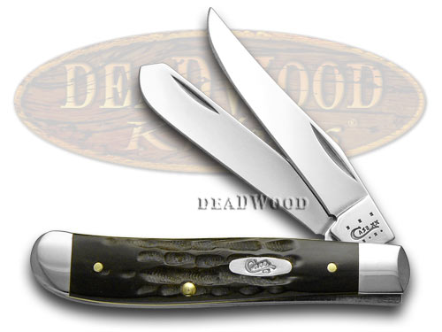 Case xx Jigged Genuine Buffalo Horn Mini Trapper Pocket Knife Knives