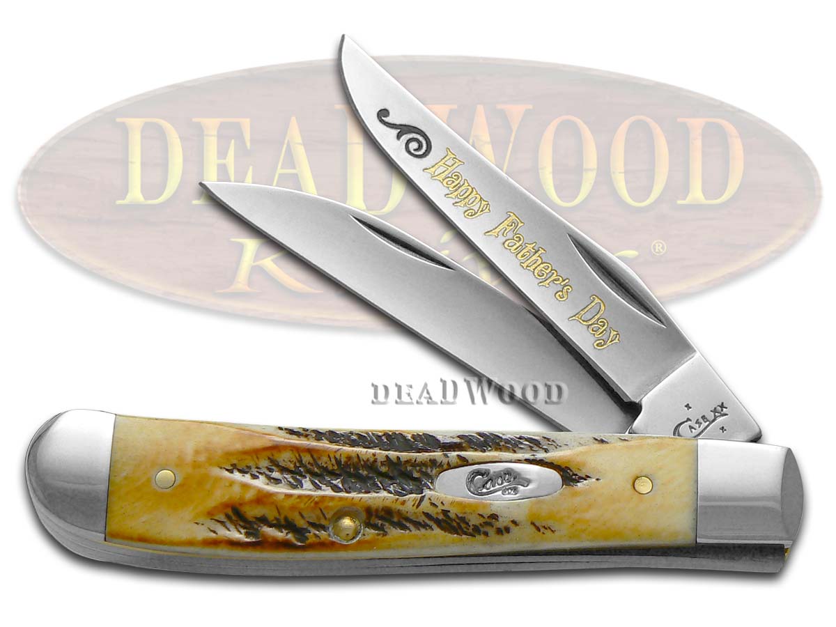 Case XX Happy Father's Day BoneStag Mini Trapper Stainless Pocket Knife
