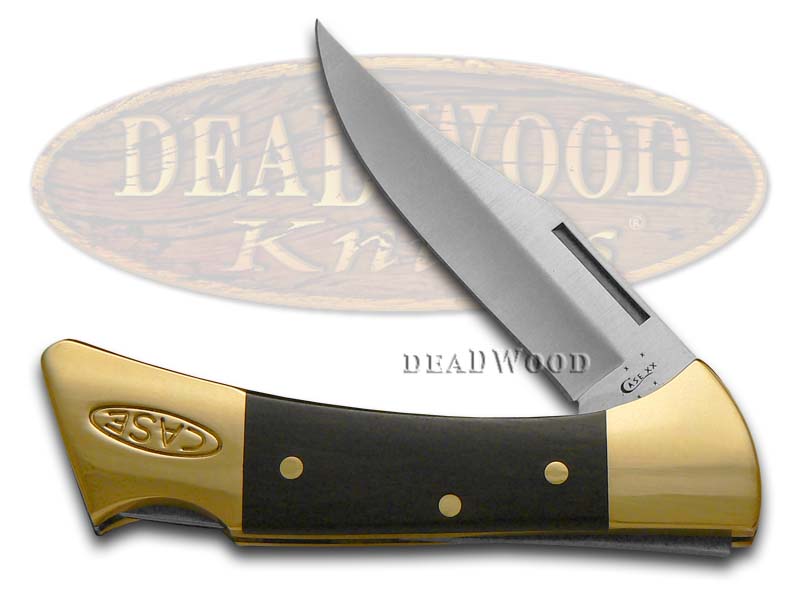 Case XX Smooth Ebony Wood Mako Lockback Stainless Pocket Knife