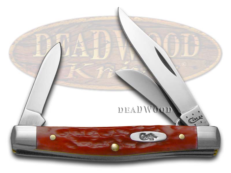 Case XX Jigged Dark Red Bone Medium Stockman Chrome Vanadium Pocket Knife