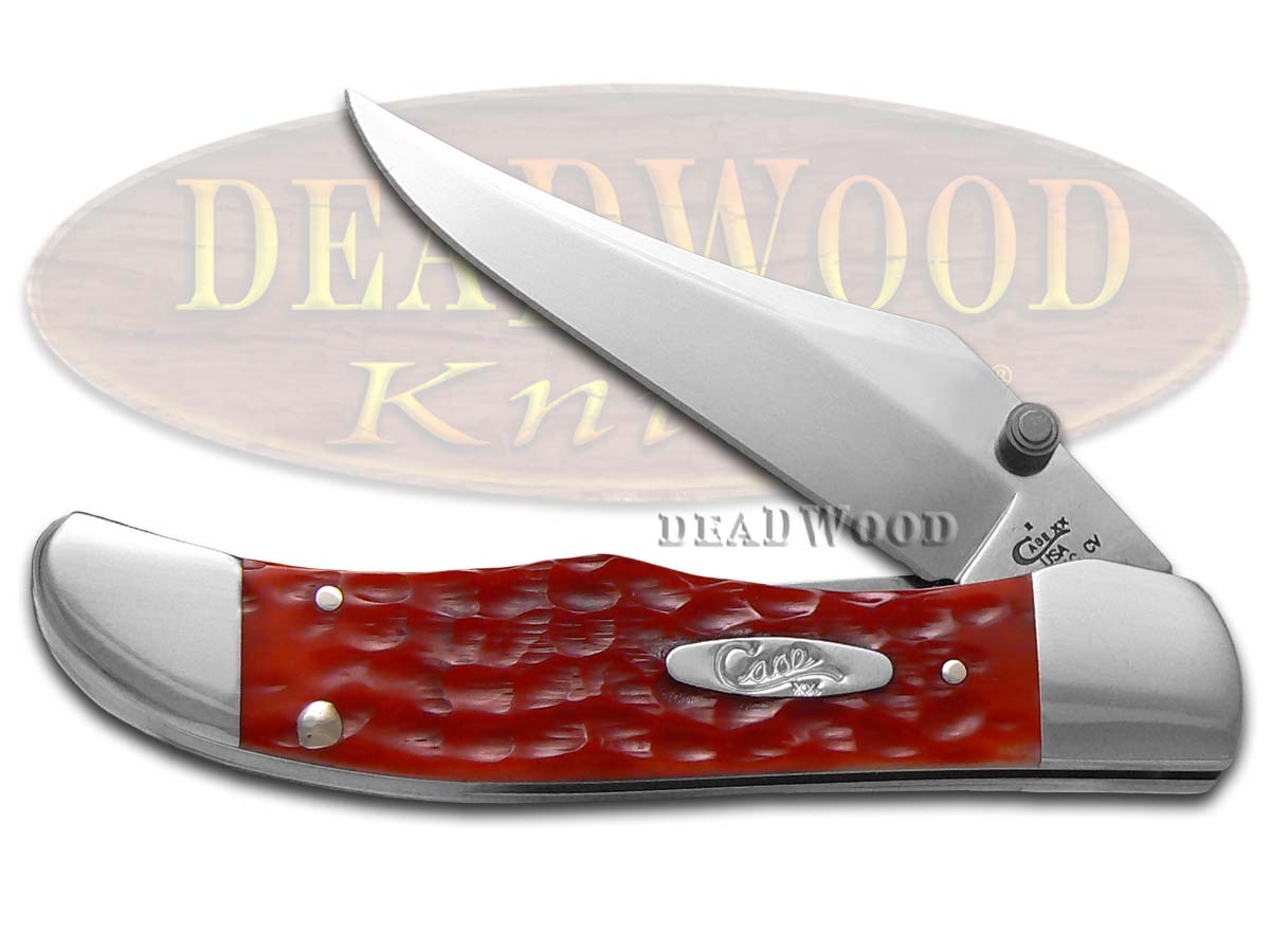 Case XX Jigged Red Bone Kickstart Mid Folding Hunter Chrome Vanadium Pocket Knife