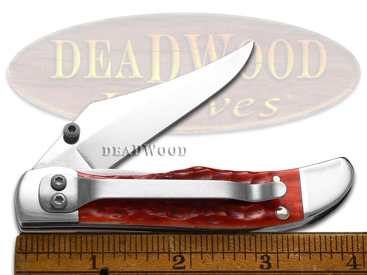 Case xx Kickstart Mid Folding Hunter Knife Red Bone CV Pocket Knives 07003 21205070032 eBay