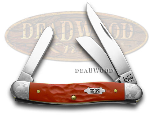 Case XX Rough Red Scrolled Bolster Stockman 1/500 Pocket Knife