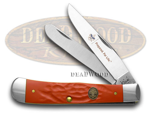 Case XX Red Delrin Boy Scouts of America Trapper Pocket Knife