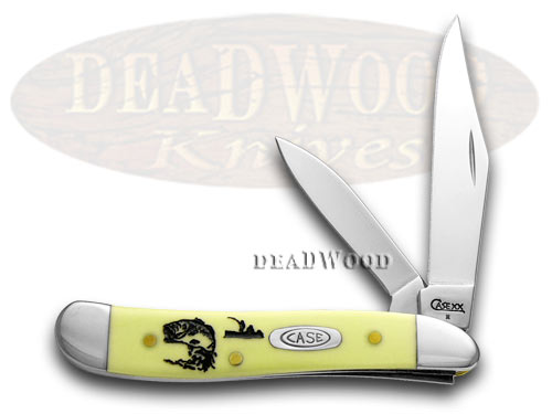 Case xx Yellow Synthetic Bass Fever Peanut 1/500 Pocket Knife Knives