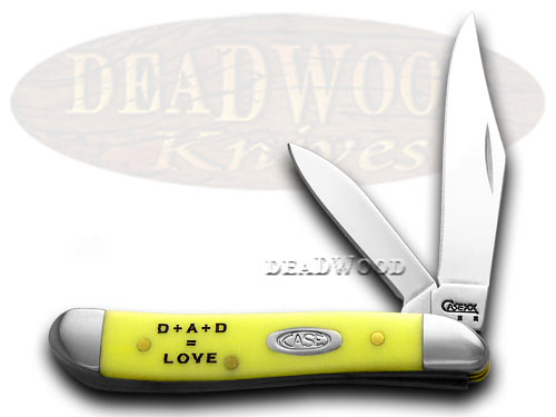 Case xx Fathers Day Yellow Peanut 1/1000 Pocket Knife Knives
