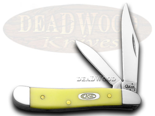 Case xx Peanut Yellow Synthetic Pocket Knife Knives