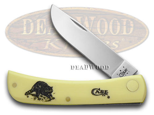 Case xx Yellow Raccoon Sodbuster Stainless Pocket Knife Knives