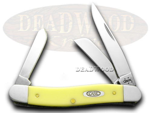 Case xx Stockman - Yellow Synthetic Handles Pocket Knife Knives