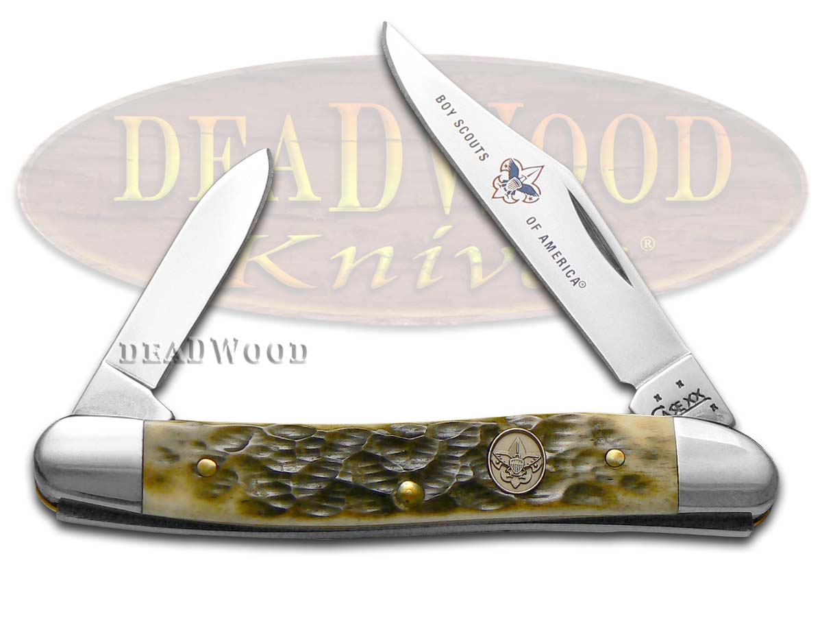 Case XX Boy Scouts Olive Green Pen Knife Stainless Pocket Knife