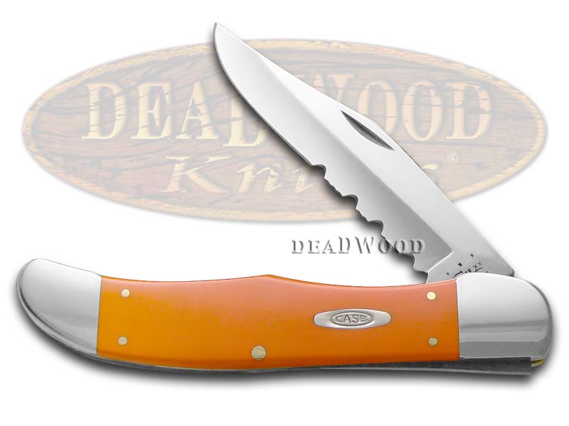 Case XX Orange Delrin Folding Hunter Stainless Pocket Knife