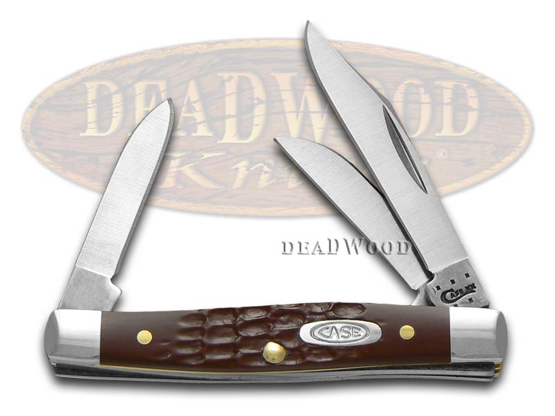 Case XX Jigged Brown Synthetic Stockman Stainless Pocket Knife