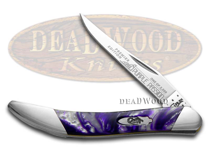Case xx Slant Series Purple Passion Toothpick 1/2500 Stainless Pocket Knife Knives