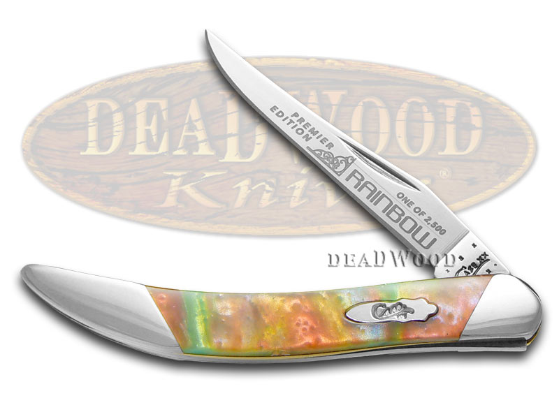 Case xx Slant Series Rainbow Corelon Small Toothpick 1/2500 Stainless Pocket Knife Knives
