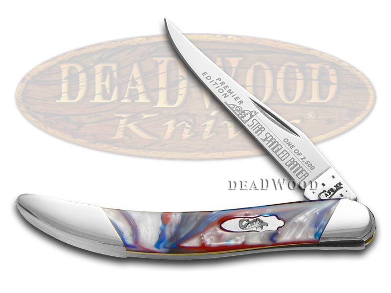 Case XX Slant Series Star Spangled Banner Small Toothpick 1/2500 Stainless Pocket Knife
