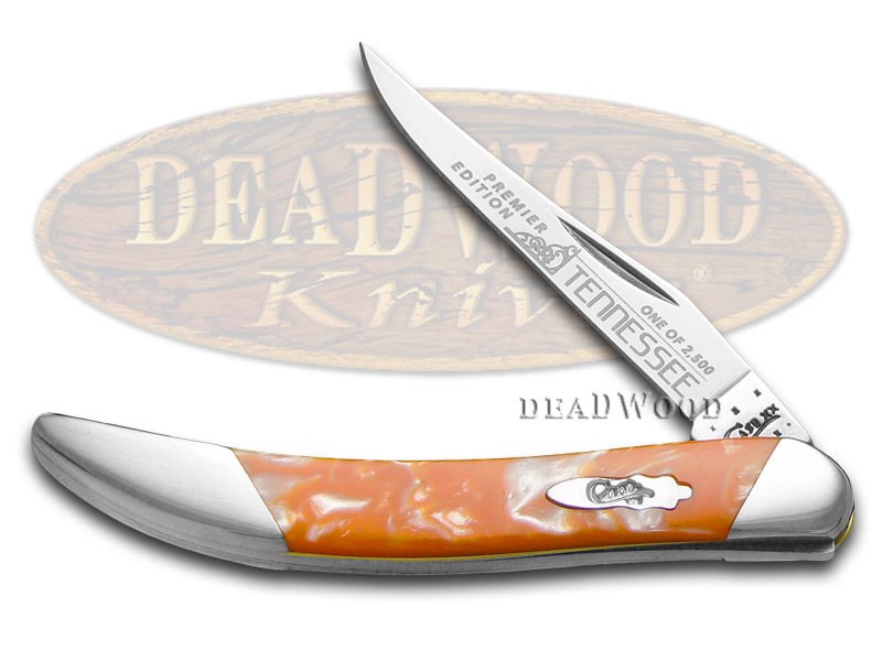 Case xx Slant Series Tennessee Orange Small Toothpick 1/2500 Stainless Pocket Knife Knives