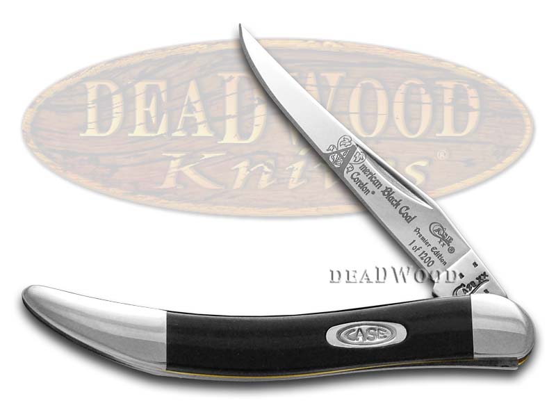 Case xx America's Black Coal Corelon Toothpick 1/1200 Stainless Pocket Knife Knives