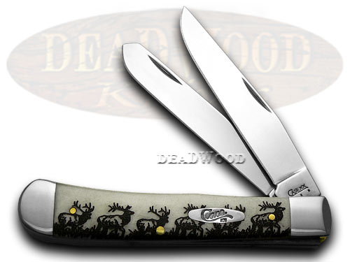 Case xx Natural Bone Elk Trapper 1/500 Pocket Knife Knives