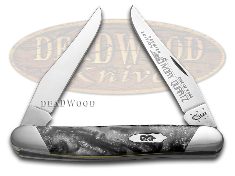 Case xx Slant Series Ivory Quartz Corelon Muskrat 1/2500 Stainless Pocket Knife Knives