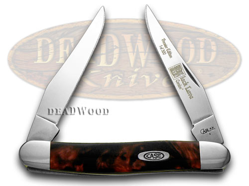 Case xx Black Lava Genuine Corelon 1/500 Muskrat Pocket Knife Knives