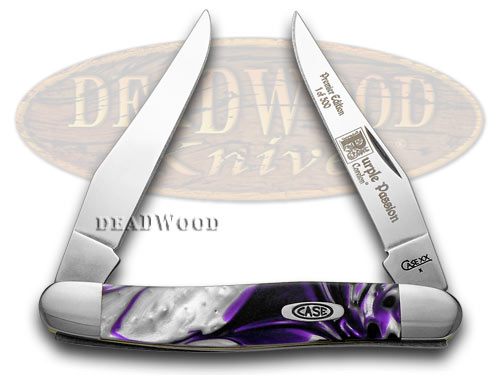 Case xx Purple Passion Genuine Corelon 1/500 Muskrat Pocket Knife Knives