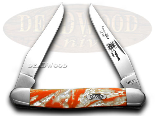 Case xx Tennessee Orange Corelon 1/500 Muskrat Pocket Knife Knives