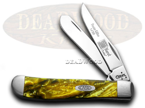 Case XX 24K Genuine Corelon 1/500 Mini Trapper Pocket Knife