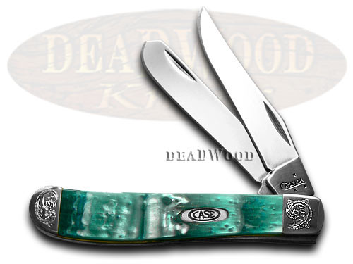 Case XX Engraved Bolster Series Genuine Cloudland Corelon Mini Trapper Pocket Knives