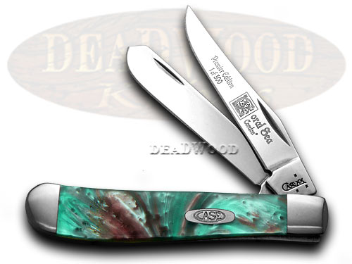 Case XX Coral Sea Genuine Corelon 1/500 Mini Trapper Pocket Knife