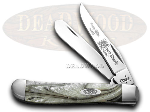Case XX Ivory Quartz Genuine Corelon 1/500 Mini Trapper Pocket Knife Knife