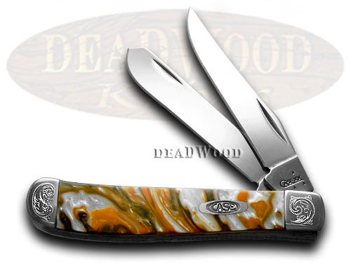 Case XX Engraved Bolster Series Genuine Oktoberfest Corelon Mini Trapper Pocket Knives