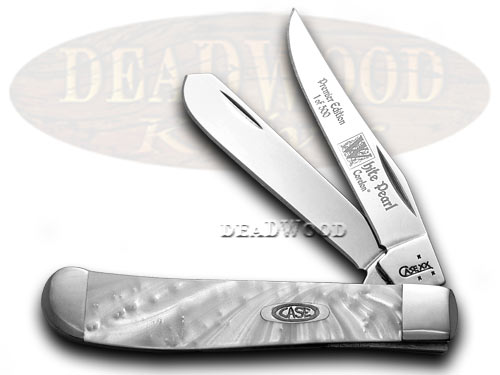 Case XX White Pearl Genuine Corelon 1/500 Mini Trapper Pocket Knife Knife