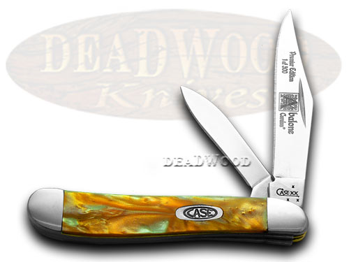 Case xx Abalone Genuine Corelon 1/500 Peanut Pocket Knife Knives