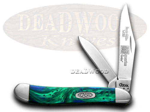 Case xx Aquarius Genuine Corelon 1/500 Peanut Pocket Knife Knives