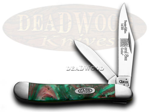 Case xx Coral Sea Genuine Corelon 1/500 Peanut Pocket Knife Knives