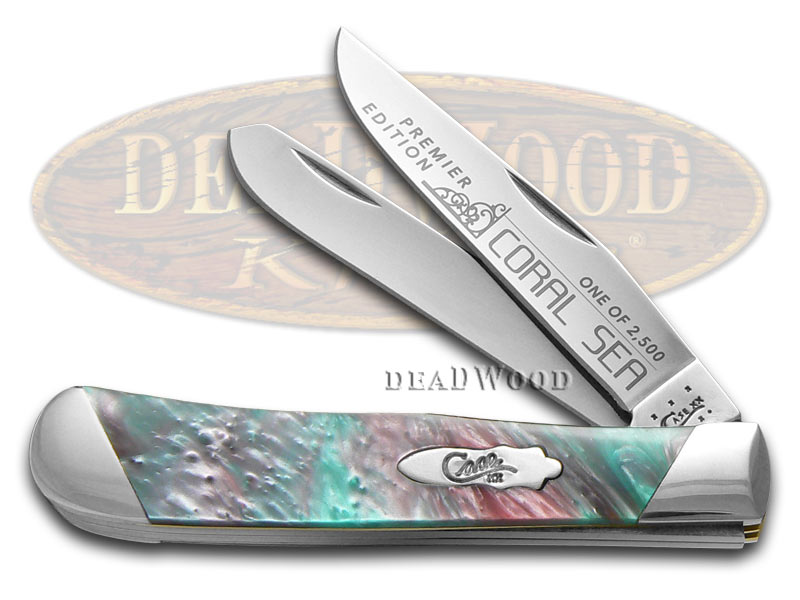 Case XX Slant Series Coral Sea Corelon Trapper 1/2500 Stainless Pocket Knife