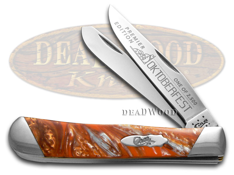 Case xx Slant Series Oktoberfest Corelon Trapper 1/2500 Stainless Pocket Knife Knives
