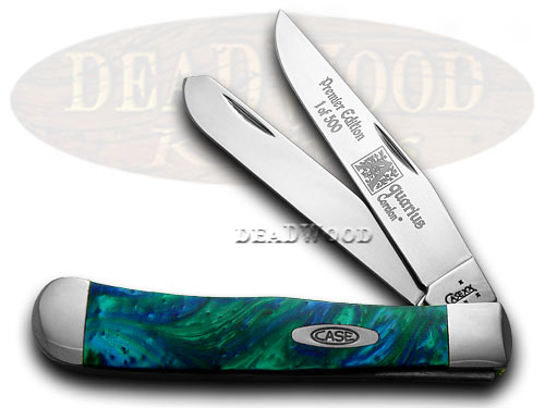 Case XX Aquarius Genuine Corelon 1/500 Trapper Pocket Knife